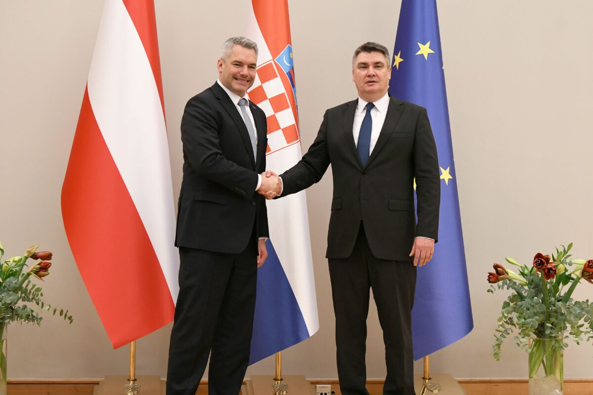 Predsjednik Milanović razgovarao s austrijskim kancelarom Nehammerom N1