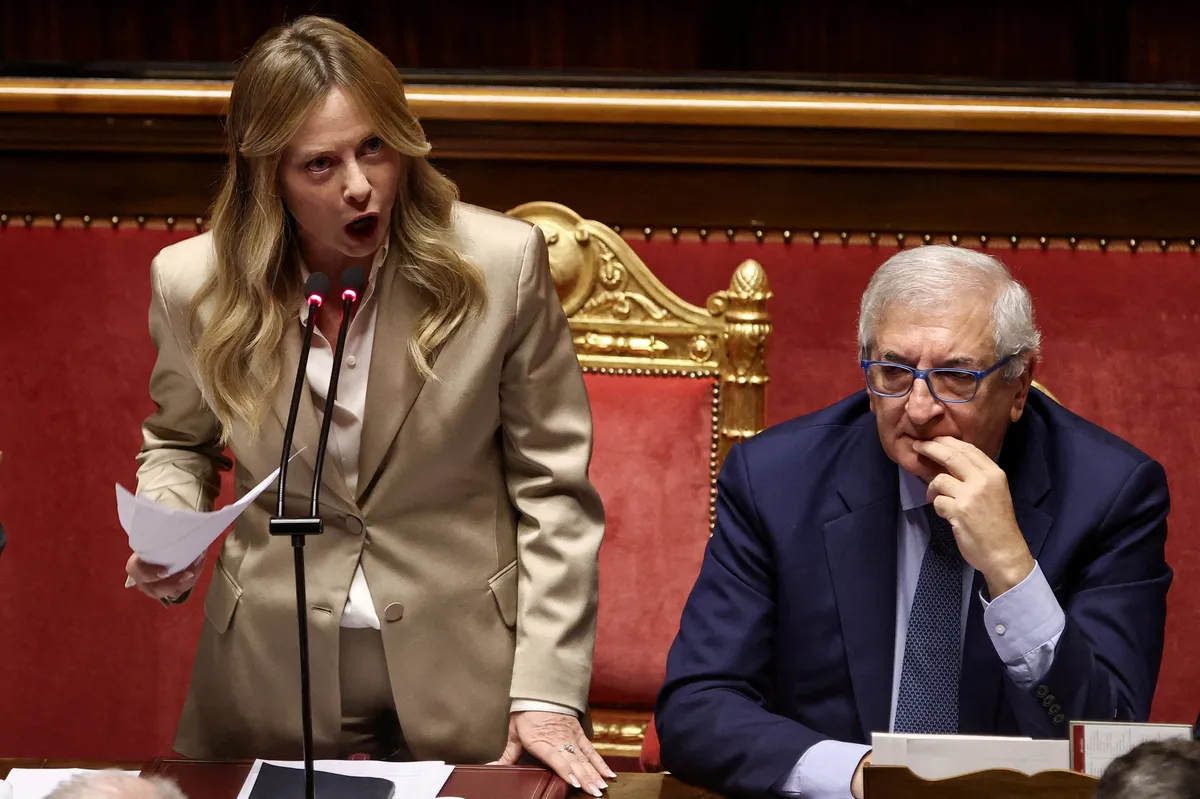 VIDEO / Meloni digla Senat na noge: "Ne žalim za Berlinskim zidom ni ruskim tenkovima"