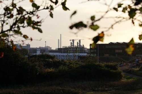 A view shows the city of Kalundborg, Denmark,
