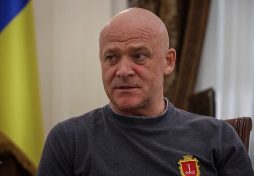 Mayor of Odesa Gennadiy Trukhanov speaks in his office in Odesa, Ukraine, June 28, 2024.