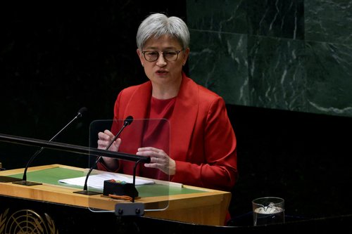 Minister for Foreign Affairs of the Commonwealth of Australia Penny Wong addresses the 79th United Nations General Assembly at U.N. headquarters in New York
