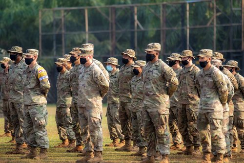 Garuda Shield Joint Exercise 2021 at the Indonesian Army Combat Training Center in Baturaja