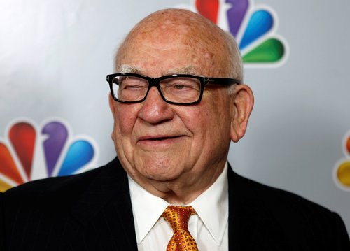 FILE PHOTO: Ed Asner arrives for the taping of "Betty White's 90th Birthday: A Tribute to America's Golden Girl" in Los Angeles