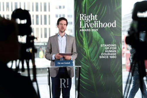 Right Livelihood Award 2021 announcement in Stockholm