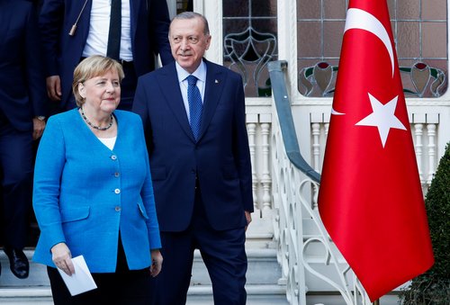 Erdogan, Angela Merkel