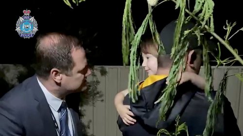 Bodycam footage shows Cleo Smith's rescue, in Carnarvon