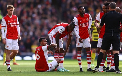 Arsenal, Gabriel, Maitland Neils, Emil Smith Row, Nuno Tavares