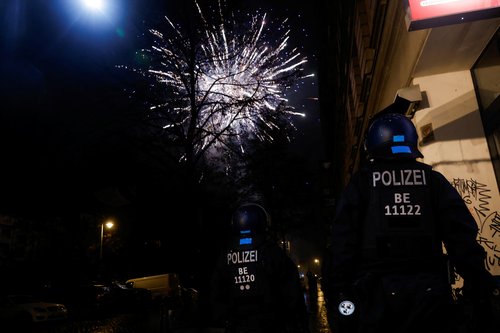 New Year's celebrations in Berlin