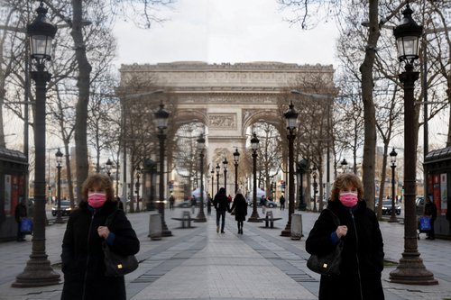 pariz, francuska, koronavirus, covid, pandemija