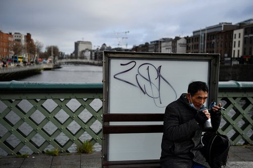 irska, dublin, maska, covid, korona