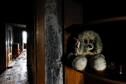 kijev, ukrajina, medo, igračka, plišanac