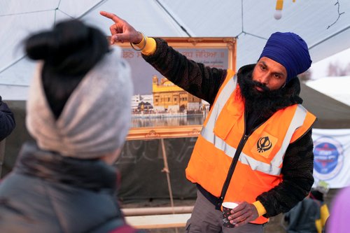 People fleeing Russia's invasion of Ukraine, in Medyka