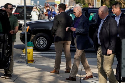U.S. President Joe Biden attends church in Rehoboth Beach, Delaware