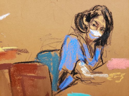 Jeffrey Epstein associate Ghislaine Maxwell attends her sentencing hearing in New York