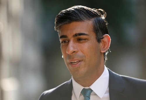 Former Chancellor of the Exchequer Rishi Sunak walks in London