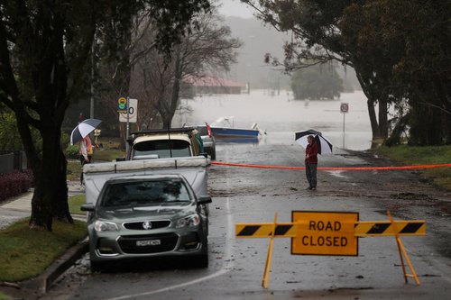 FILE PHOTO: Flooding from heavy rains affects western suburbs in Sydney in July 2022