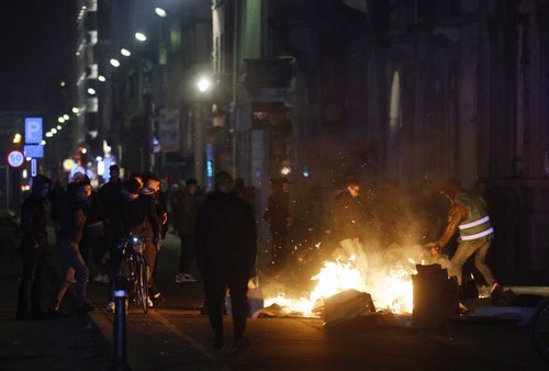 FIFA World Cup Qatar 2022 - Fans in Brussels watch France v Morocco