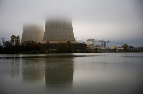 FILE PHOTO: Electricite de France (EDF) nuclear power plant are seen in Saint-Laurent-Nouan