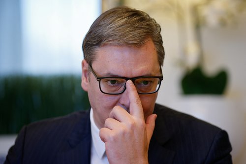 Serbian President Vucic and EU foreign policy chief Borrell meet in Brussels