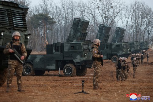 Fire assault drill in North Korea