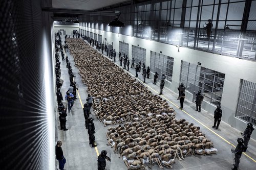 El Salvador, zatvor, zatvorenici, kriminalci, bande, mafija