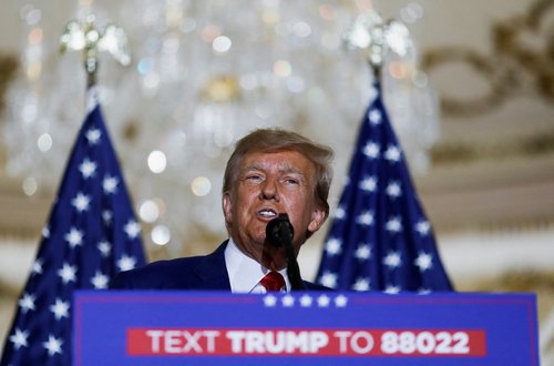 Former U.S. President Donald Trump indicted by a Manhattan grand jury