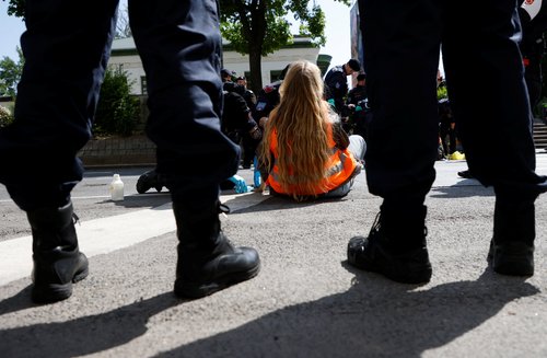 KLIMATSKI AKTIVISTI, BEČ, PROSVJED, BLOKADA