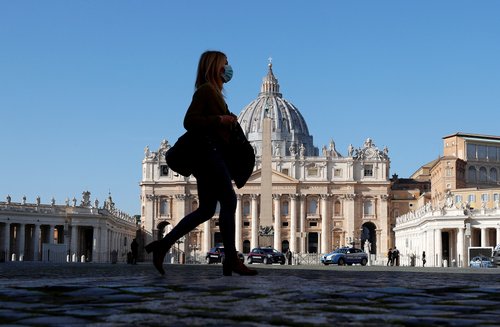FILE PHOTO: General view of Saint Peter's Square a day before the Vatican releases its long-awaited report into disgraced ex-U.S. Cardinal McCarrick