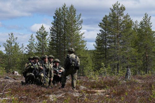 Finland hosts its first military exercise as a NATO member in the High North above the Arctic Circle