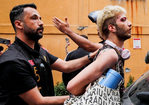Turkey's LGBT+ community gather for a pride parade, in Istanbul