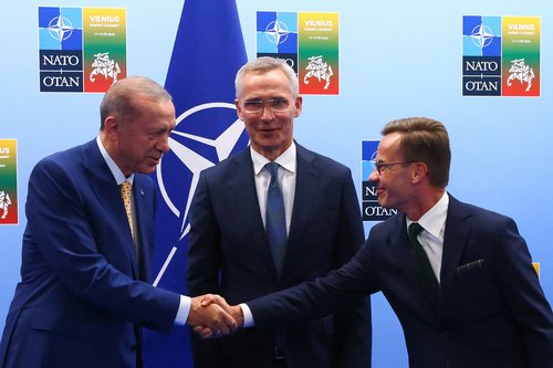 Turkish, Swedish leaders discuss membership bid ahead of NATO summit