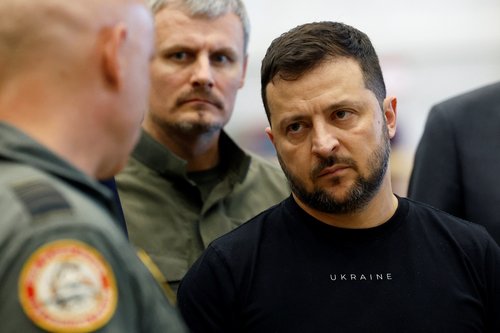 Ukrainian President Volodymyr Zelenskiy visits Netherlands