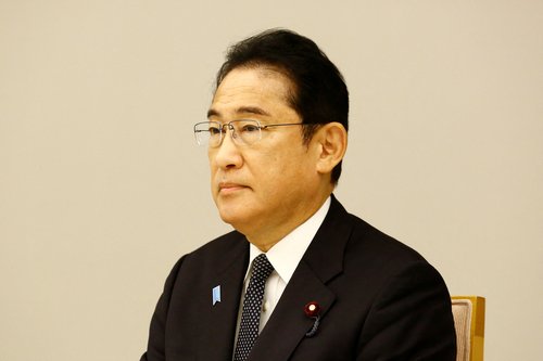 Japanese Prime Minister Fumio Kishida attends a meeting in Tokyo
