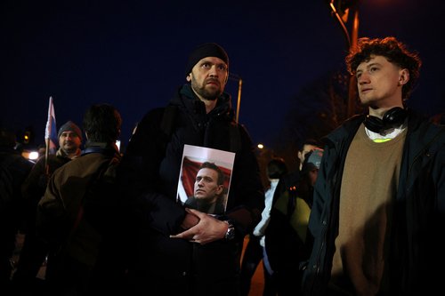 Memorial event in memory of Alexei Navalny in Sofia