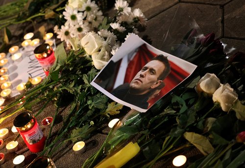 Memorial event in memory of Alexei Navalny in Sofia