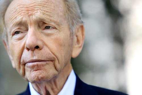 FILE PHOTO: Former U.S. Senator Joe Lieberman prepares to speak in New York City