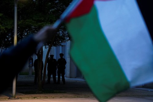 Pro-Palestinian protests at 2024 Queens Museum Gala