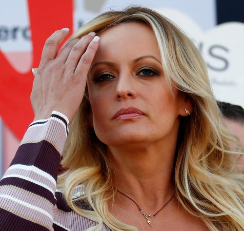 FILE PHOTO: Adult film actress Stormy Daniels attends the Venus erotic fair in Berlin