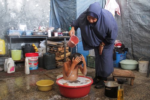 Palestina, obitelj, nestašica, siromašni, rat
