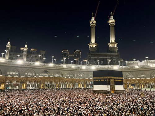 Annual haj pilgrimage in Mecca