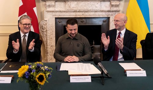 British PM Starmer hosts Ukraine President Zelenskiy in London