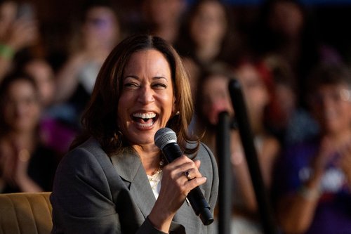 FILE PHOTO: U.S. Vice President Kamala Harris marks second anniversary of Roe v. Wade being overturned