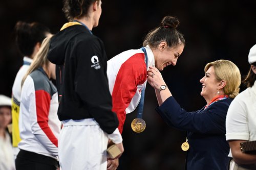 Judo - Women -70 kg Victory Ceremony