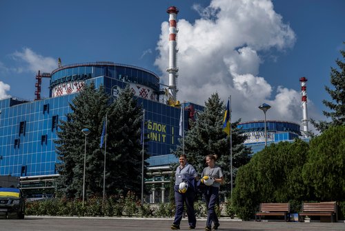 Khmelnytskyi Nuclear Power Plant near the town of Netishyn