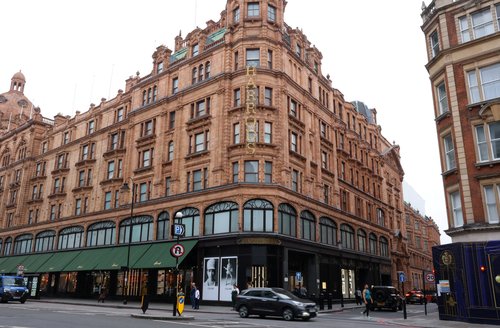 FILE PHOTO: A view of the Harrods department store, in London