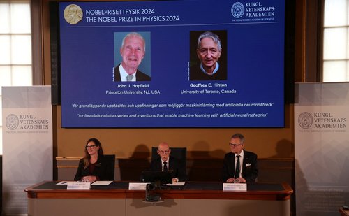 Announcement of Nobel Prize in Physics in Stockholm