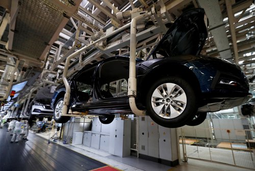 FILE PHOTO: Skoda Auto carmaker launches production of MEB battery systems in Mlada Boleslav