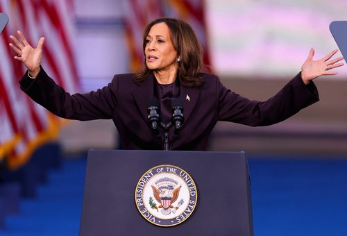 Democratic presidential nominee U.S. Vice President Kamala Harris delivers speech conceding 2024 U.S. Presidential Election to President-elect Trump at Howard University in Washington