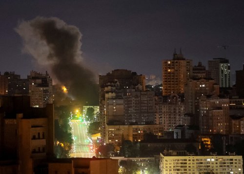 dim iznad kijeva nakon ruskog napada