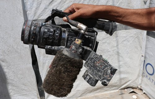 reuters, gaza novinarska kamera